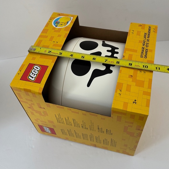 Lego Skeleton Skull Head LARGE Storage Container Toy Organization Bin Stackable - Picture 7 of 8